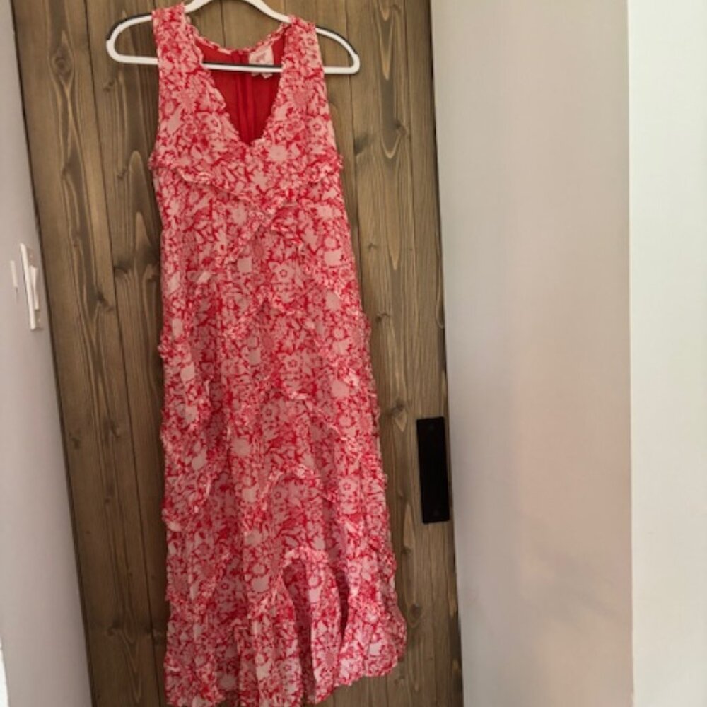 Banjanan Coral Midi Dress- Size Small